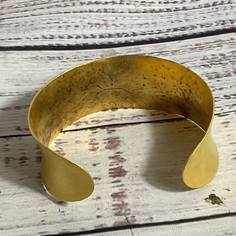 SATYA Sterling Silver Etched Cuff 6.75" Bracelet- 25.60g