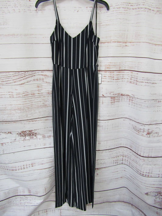 Laundry by Shelli Segal Women's Navy Blue Striped Jumpsuit Size 0