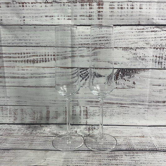 Pair of Schott Zwiesel 10" Pure Crystal Champagne Flutes
