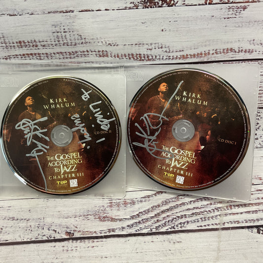 Kirk Whalum The Gospel According To Jazz 2 Signed CDs