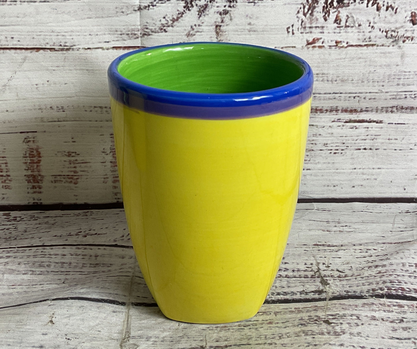Dansk Caribe Jamaica Jade Set of 4 Mugs Yellow
