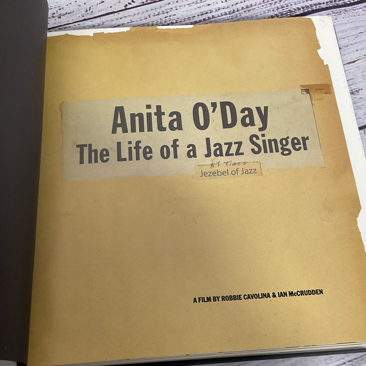Anita O'Day The Life of a Jazz Singer Scrapbook Edition Book And DVD