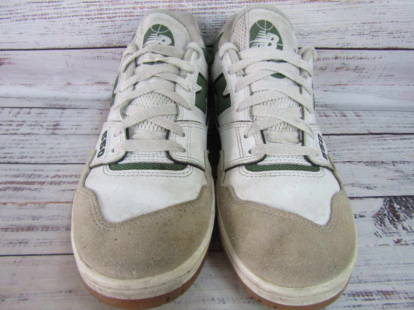 New Balance 550 Men's White Nori Low Top Sneakers Size 10 BB550ESB