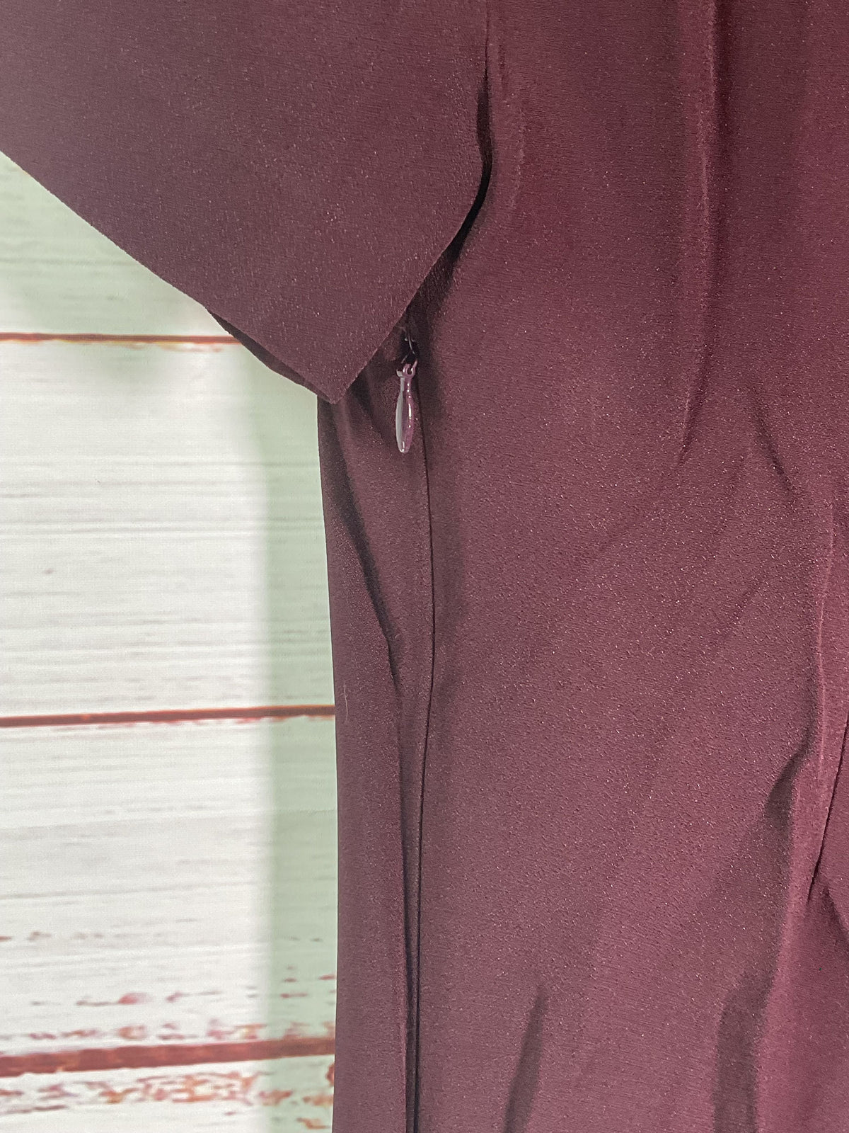 Victoria Beckham Burgundy Rectangle Shirt Dress - Size 4