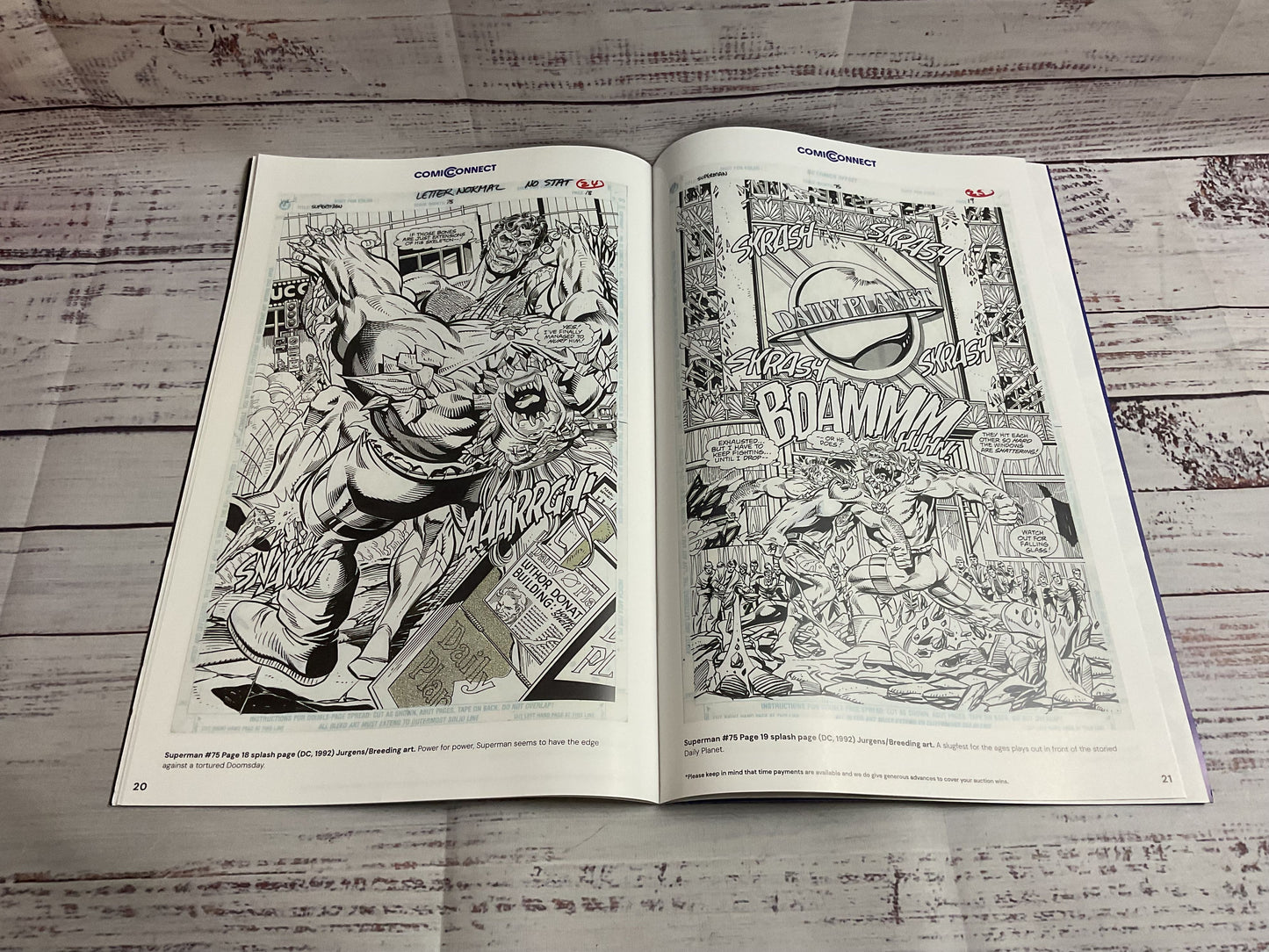 Death Of Superman Event Auction Comic Connect Art Catalog