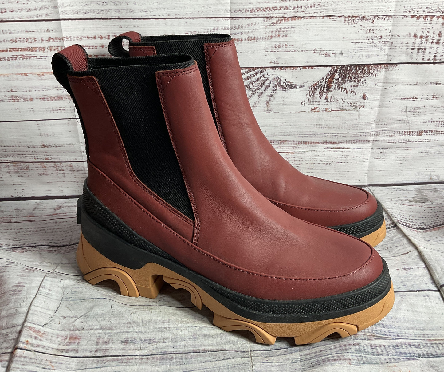 Sorel Rubber Brex Chelsea Rain Boots Spice 8