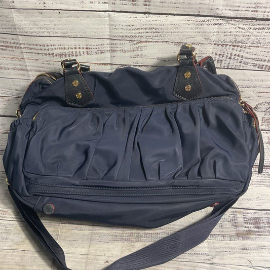 MZ Wallace Kate Blue Nylon Tote w/ Shoulder Strap