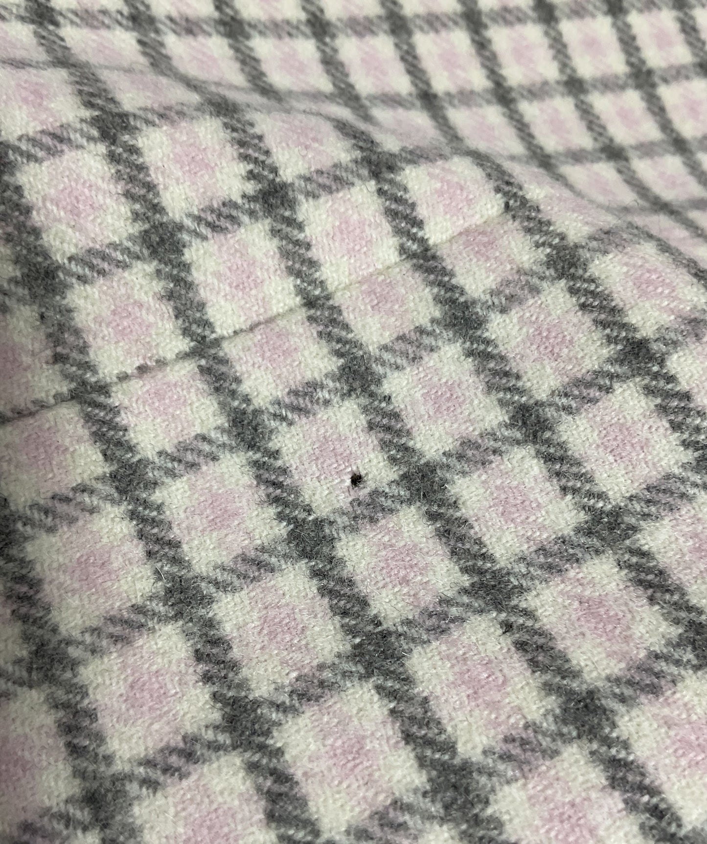 BLACK FLEECE X BROOKS BROS. Women's Wool Pink/Gray Plaid Back Pleated Skirt