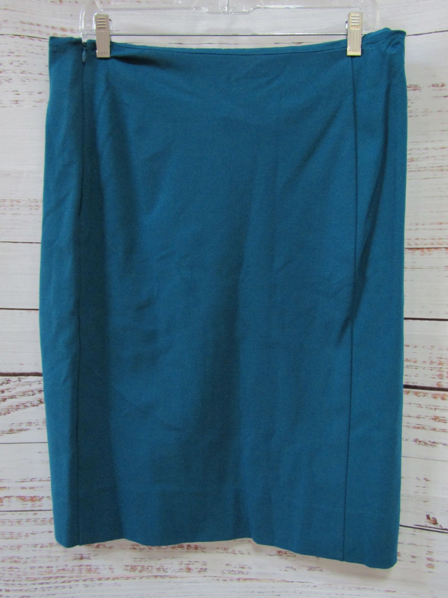 Diane Von Furstenberg Koto Women's Blue Pencil Skirt Size 14