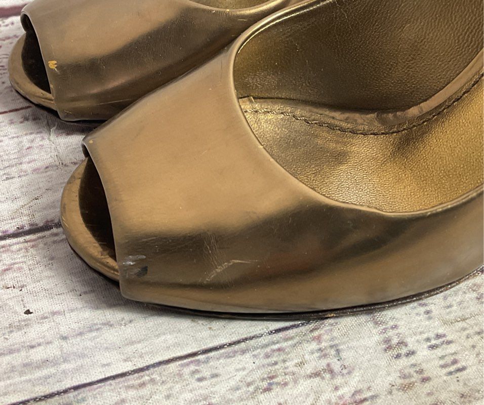 Dolce & Gabbana Patent Leather Pump Heels Bronze 36