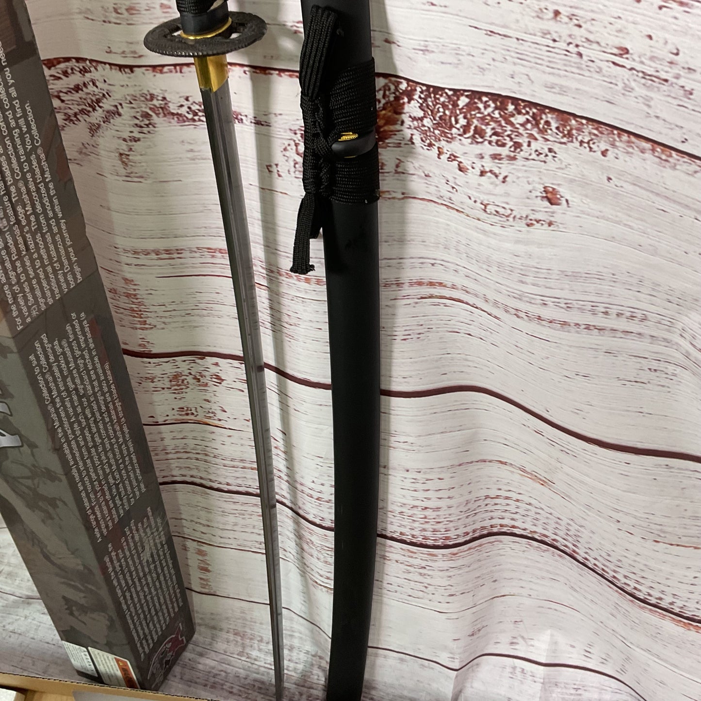 NEW MUSHA SS006BK-1 39" Samurai Sword Carbon Steel Katana 28" Blade