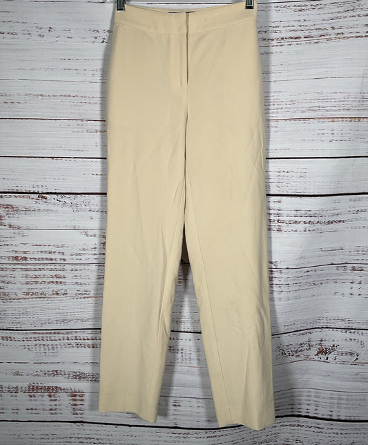 St. John Women's Cream Dress Pants Trousers Size 2 Made in The U.S.A.