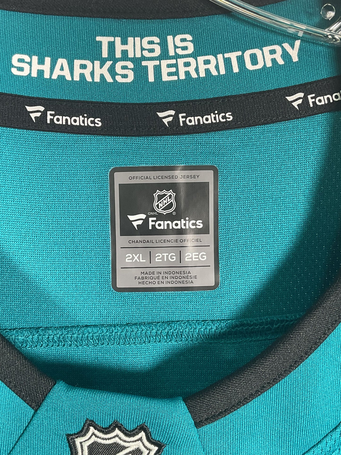 Fanatics Green Sharks Kane 9 NHL Hockey Jersey - Size 2XL