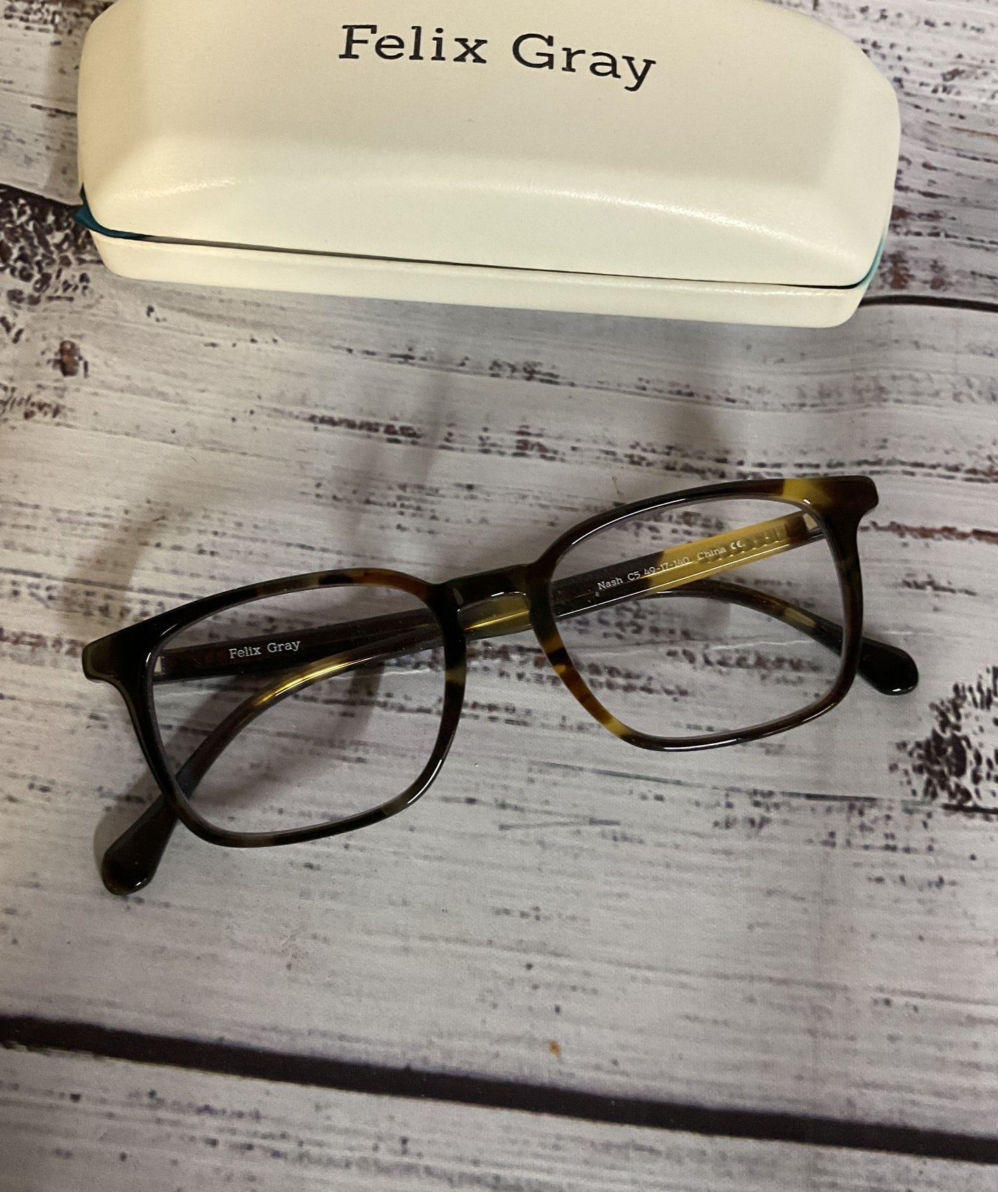 Felix Gray Nash C5 49-17 140 Tortoise Eyeglasses Frame