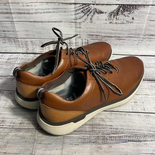 Johnson & Murphy XC4 Prentiss Brown Embossed Leather Sneaker Men's 9.5