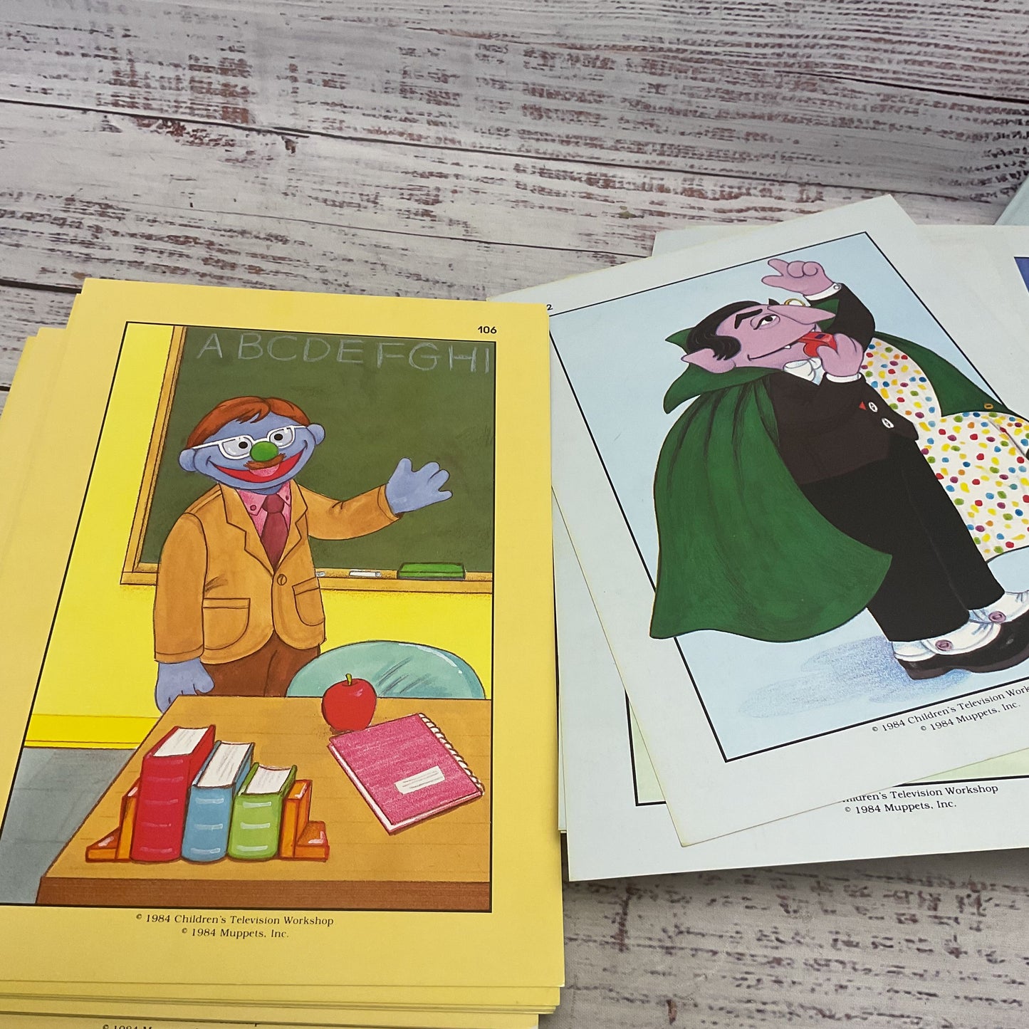Sesame Street Large Picture Cards English As Second Language 75 Cards
