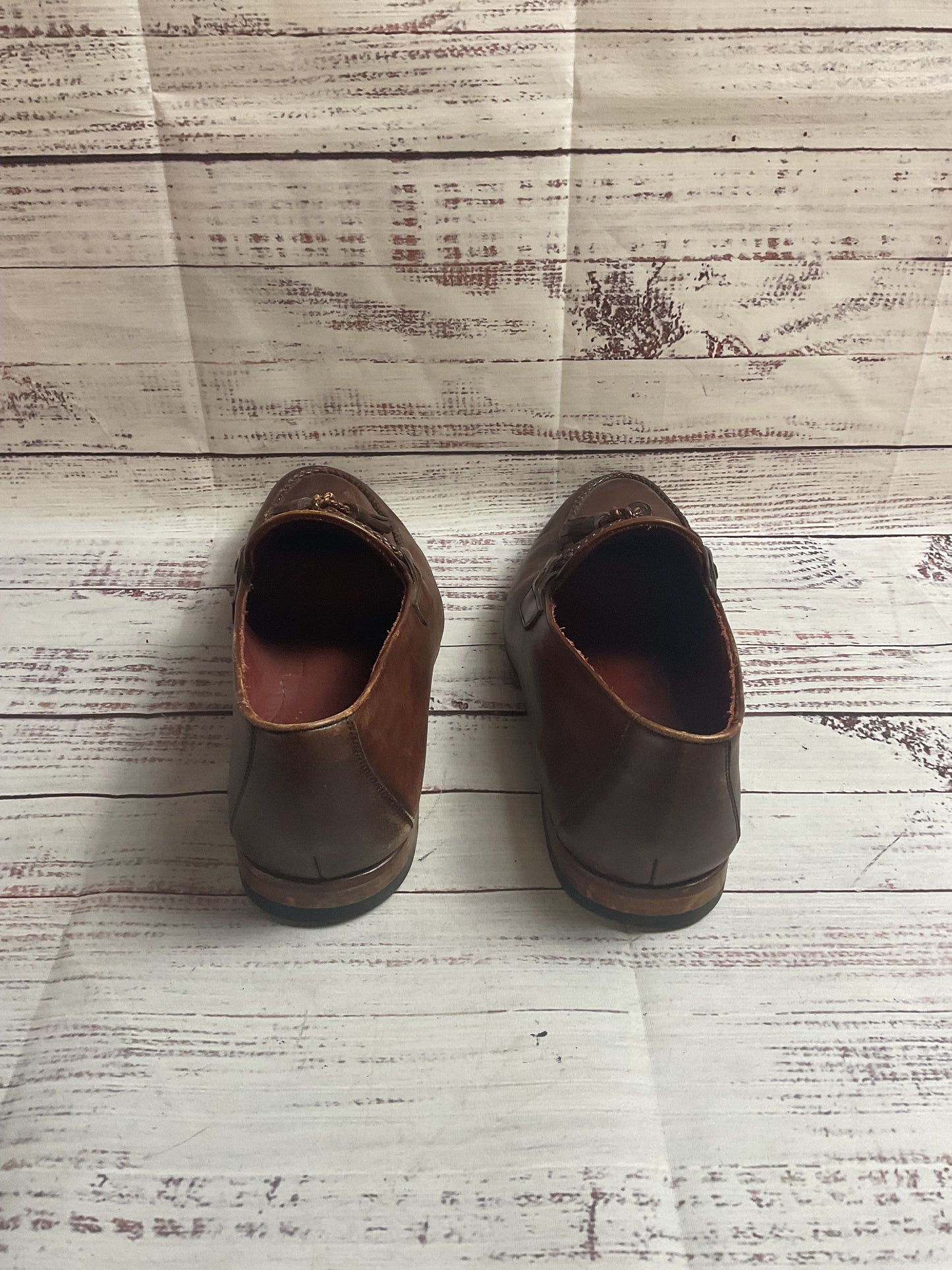 Magnanni for Neiman Marcus Brown Tassles Loafer Dress Shoe Men 10