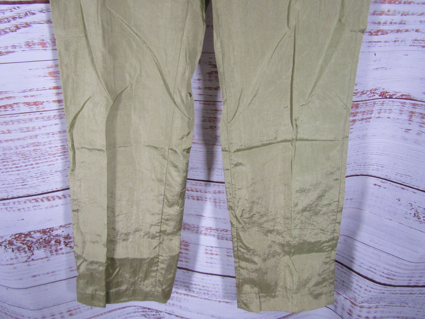 Louis Castel Men's Green Nylon Pants Size 32