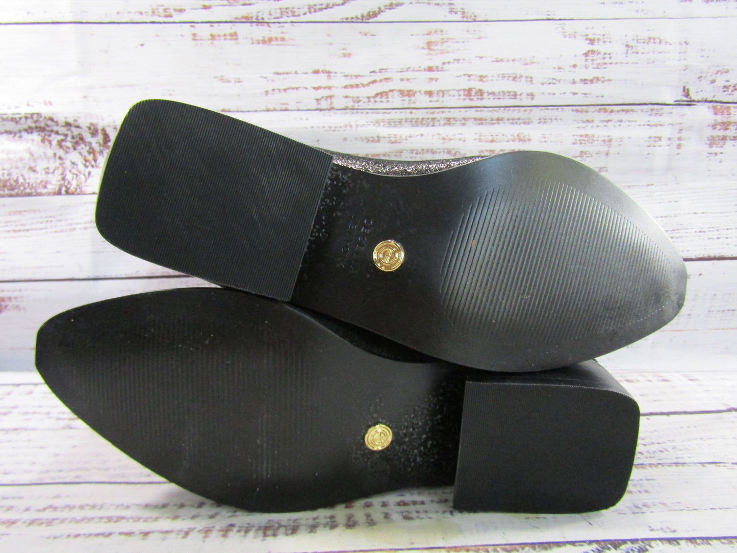 Cecelia New York Tomas Women's Metallic Suede Black Sock Boot Size 6