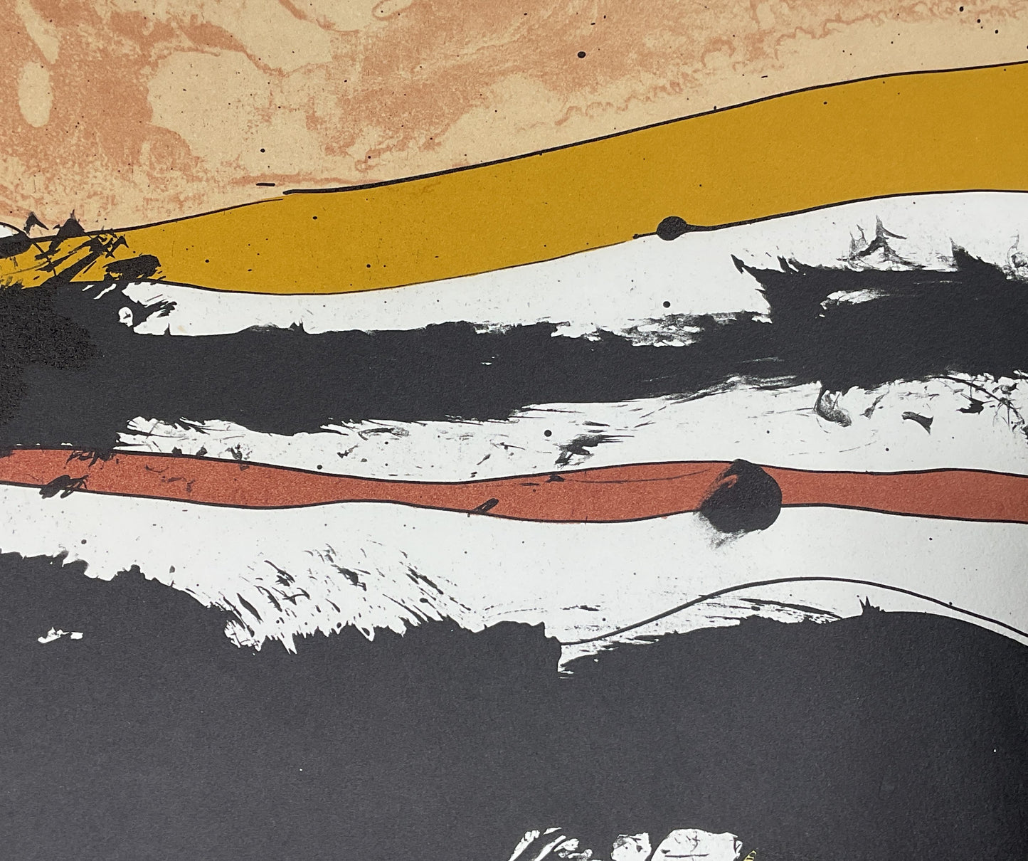 Untitled 1976 Lithograph Print Signed by Josep Guinovart