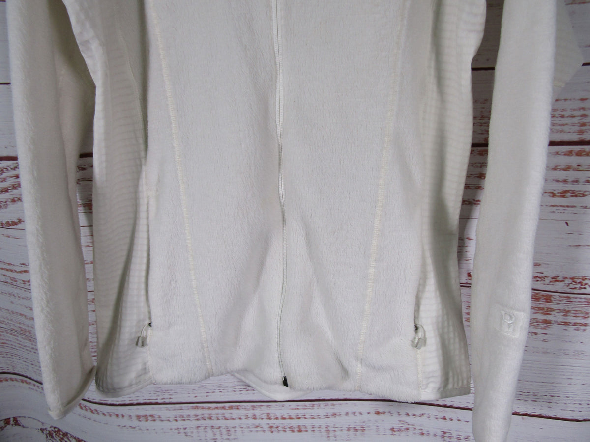 Patagonia Women's White Fleece Full Zip Jacket Size L