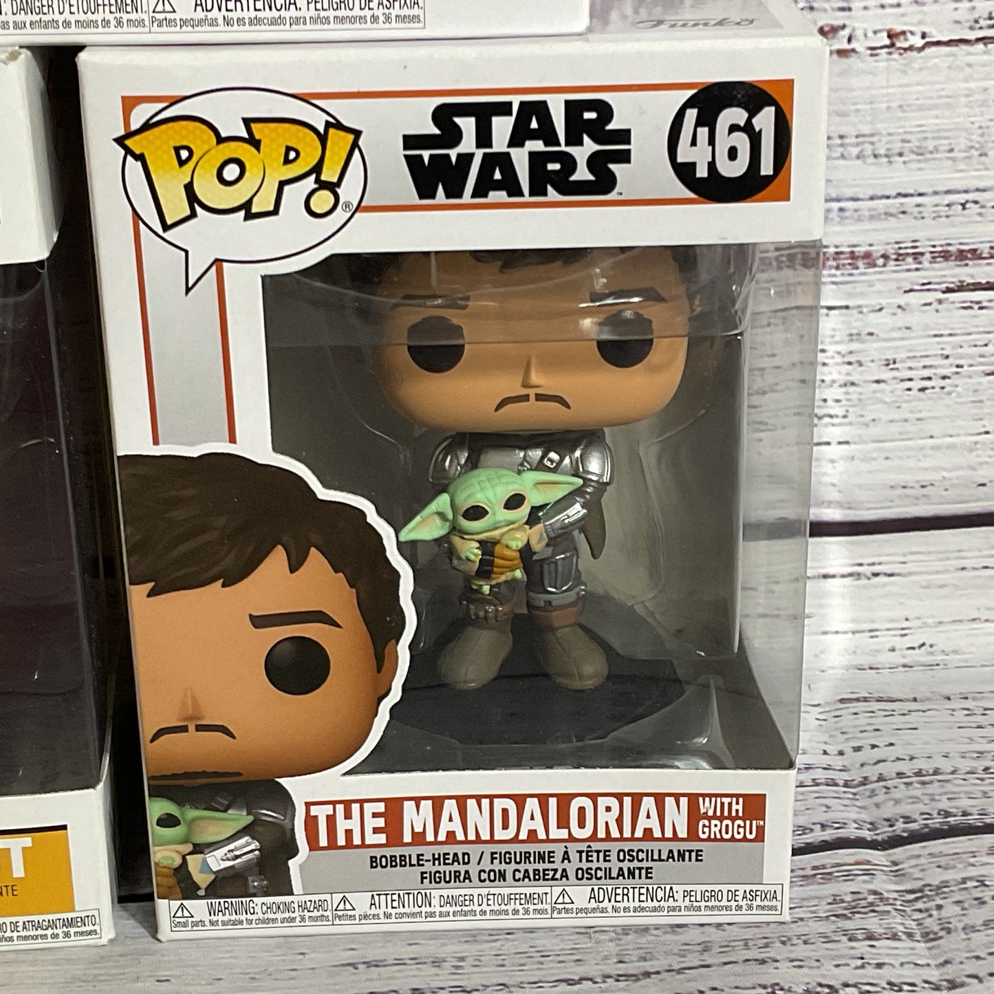 FUNKO POP Star Wars Grogu #493, Enfys Nest #248, Mandalorian with Grogu #461