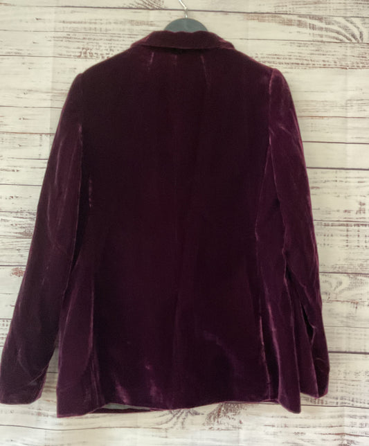 NWT Women's Banana Republic Purple Velvet Jacket Size 6