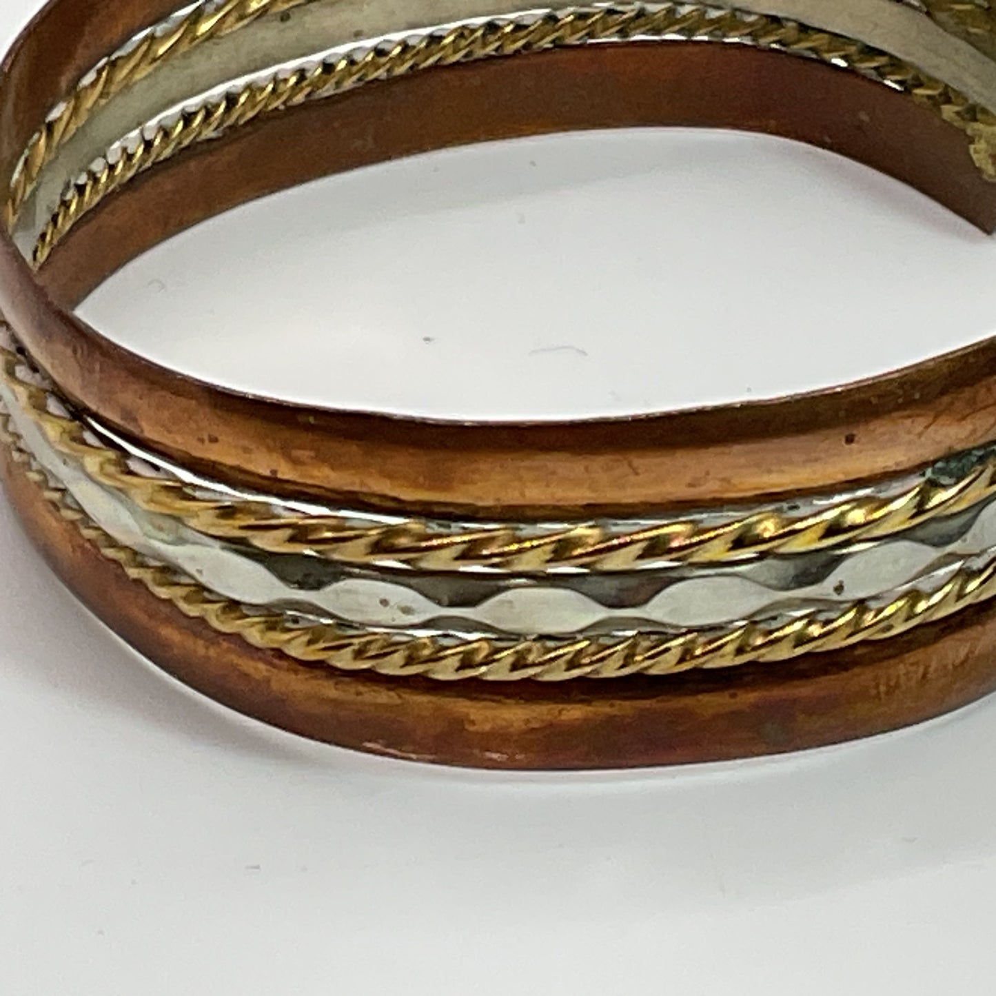 Copper Brass Aluminum Cuff Bracelet- 6.5"