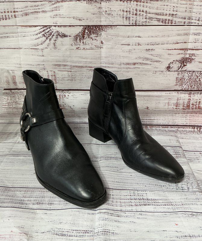 Women's Aquatalia Black Fiamma Ankle Boots Size 11 Retail $525