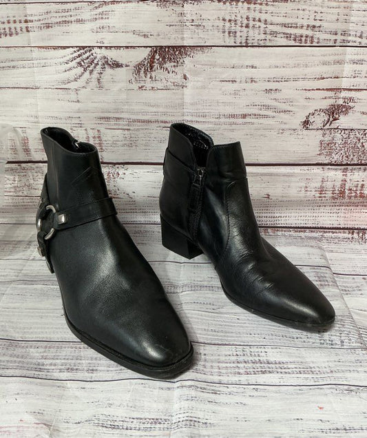 Women's Aquatalia Black Fiamma Ankle Boots Size 11 Retail $525