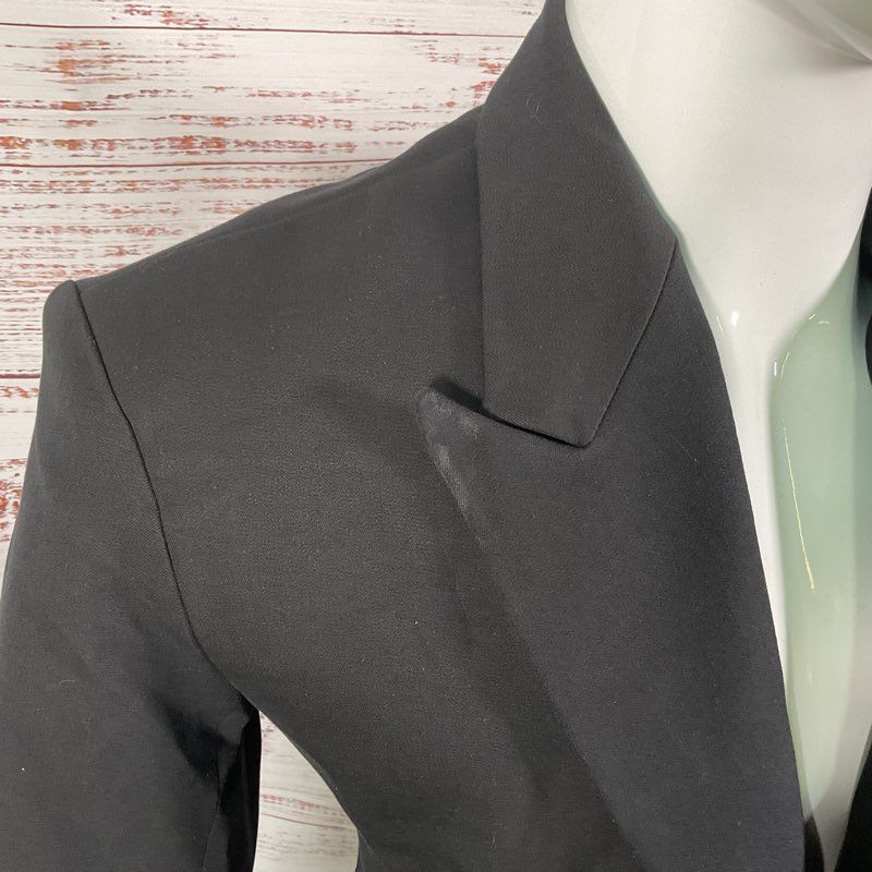 Salt Murphy Yann Black Low Cut Double Breasted Structured Blazer Size 38 2/2