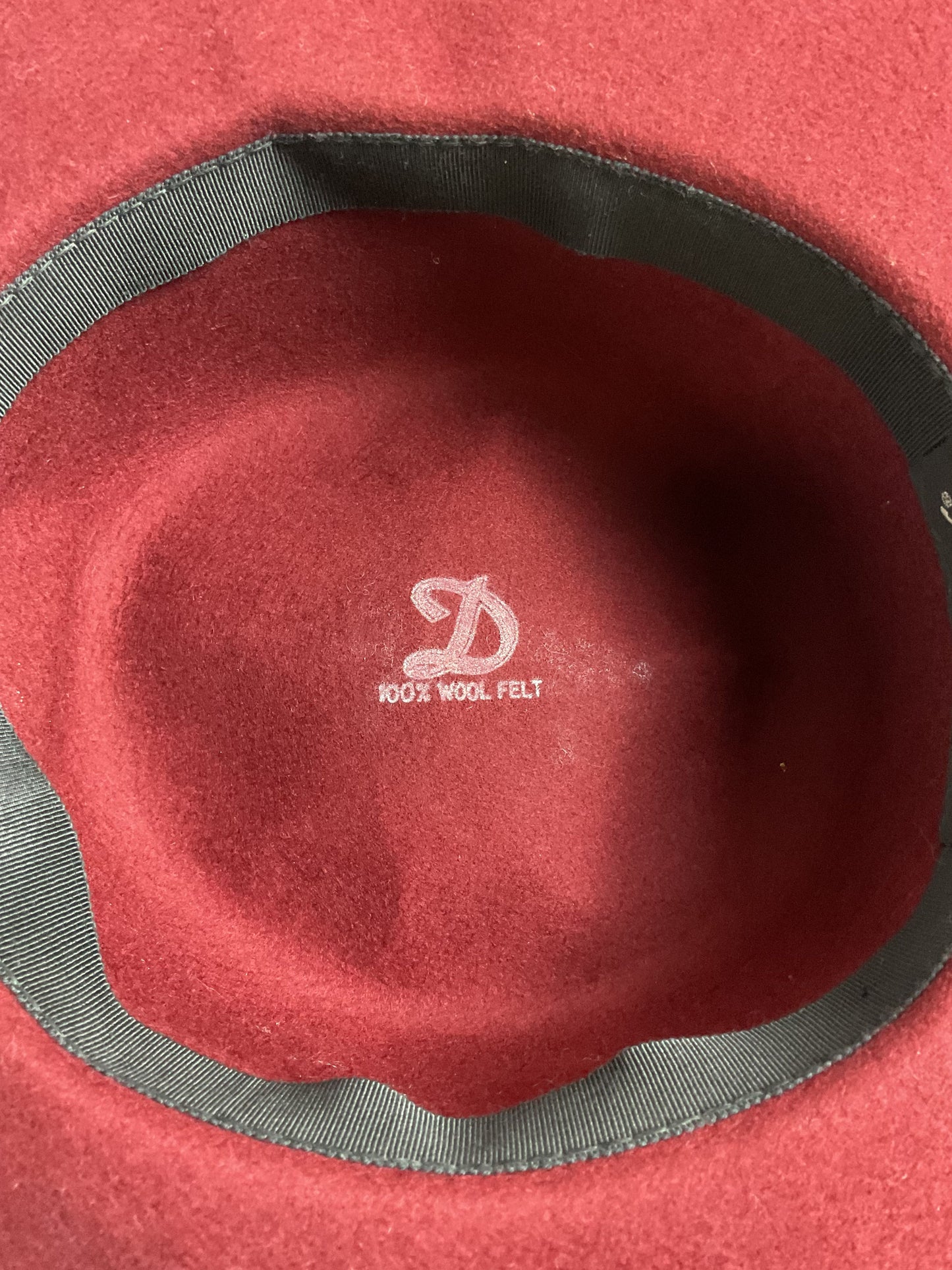 Deborah Fashions Red Derby Hat