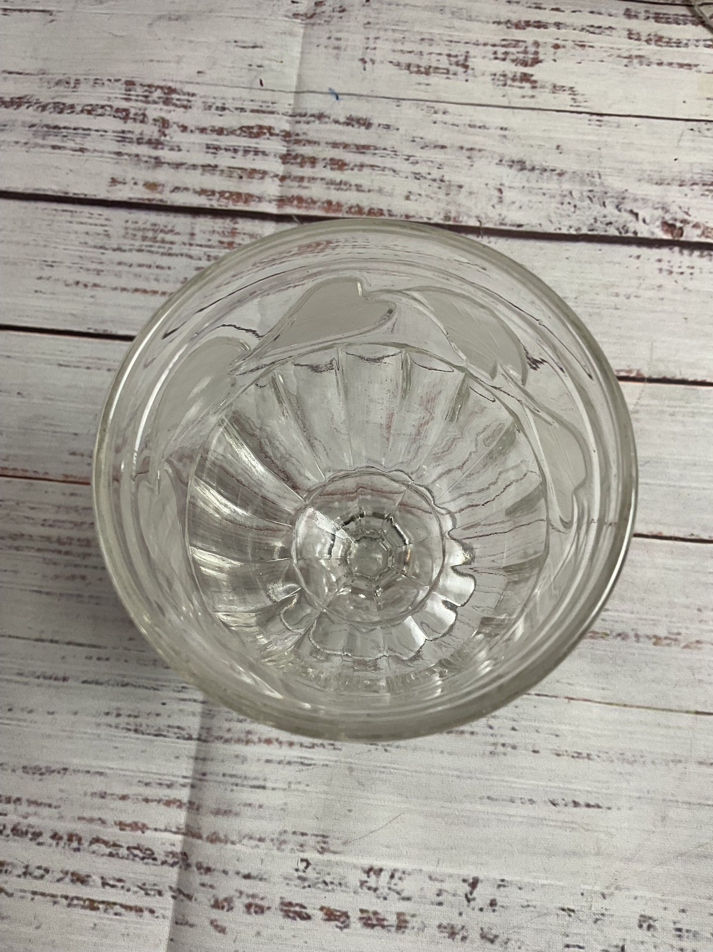 EAPG Leaf Pattern Goblet Wine Glasses [Set Of 4]