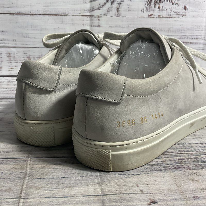 Woman by Common Projects Grey Suede Low Top Sneaker Women's 6 US/36 EU