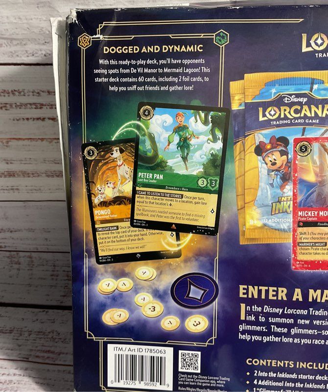 Disney Lorcana Trading Card Game 2 Decks 4 Booster Packs 1 Promo Card Sealed #2