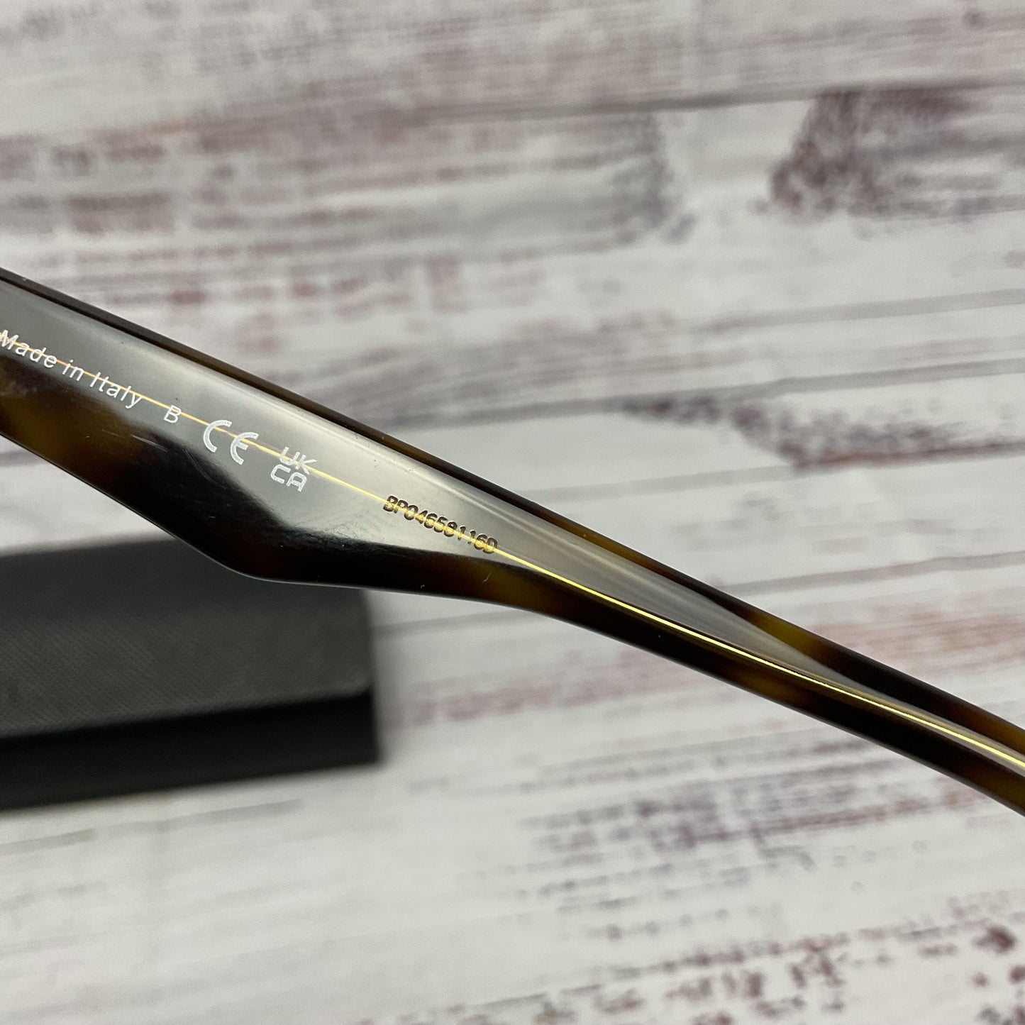 Prada VPR16M Brown Tortoiseshell Blue Overlay Glasses 55 16 Framed Case Only*