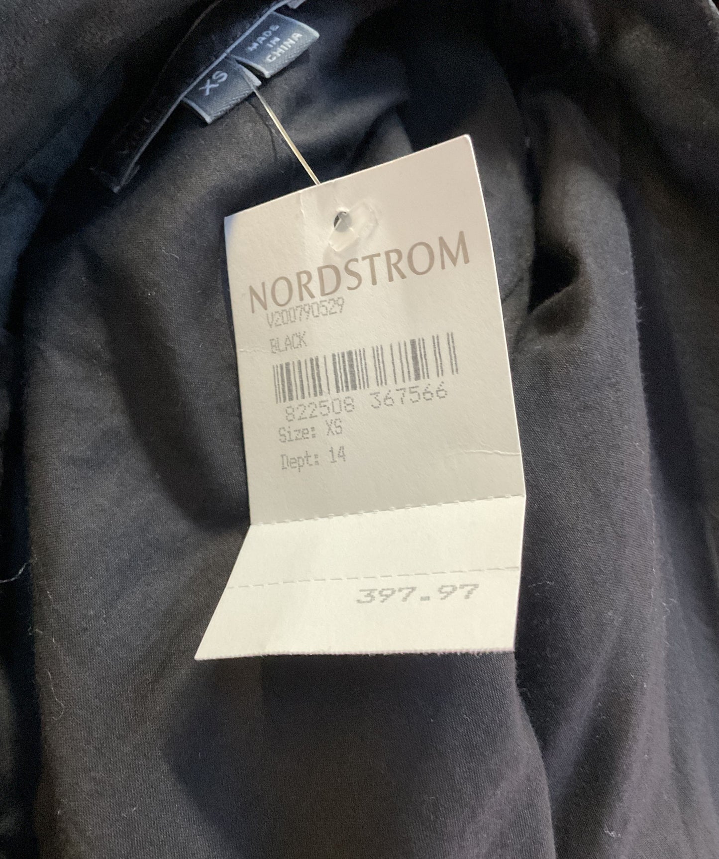 Vince Leather Open Front Cardigan Black XS