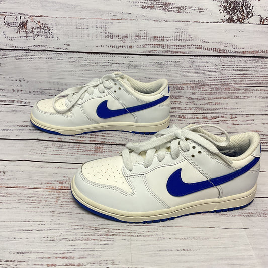 Nike Dunk Low Hyper Royal Blue White Sneaker Athletic Shoe Kids 2Y