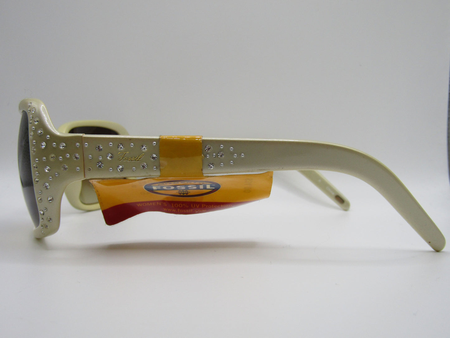 Vintage Fossil Lindy Women's Crystal Accent Square Sunglasses