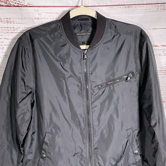 JOHN VARVATOS Men’s Lightweight Nylon Zip Jacket- SZ S