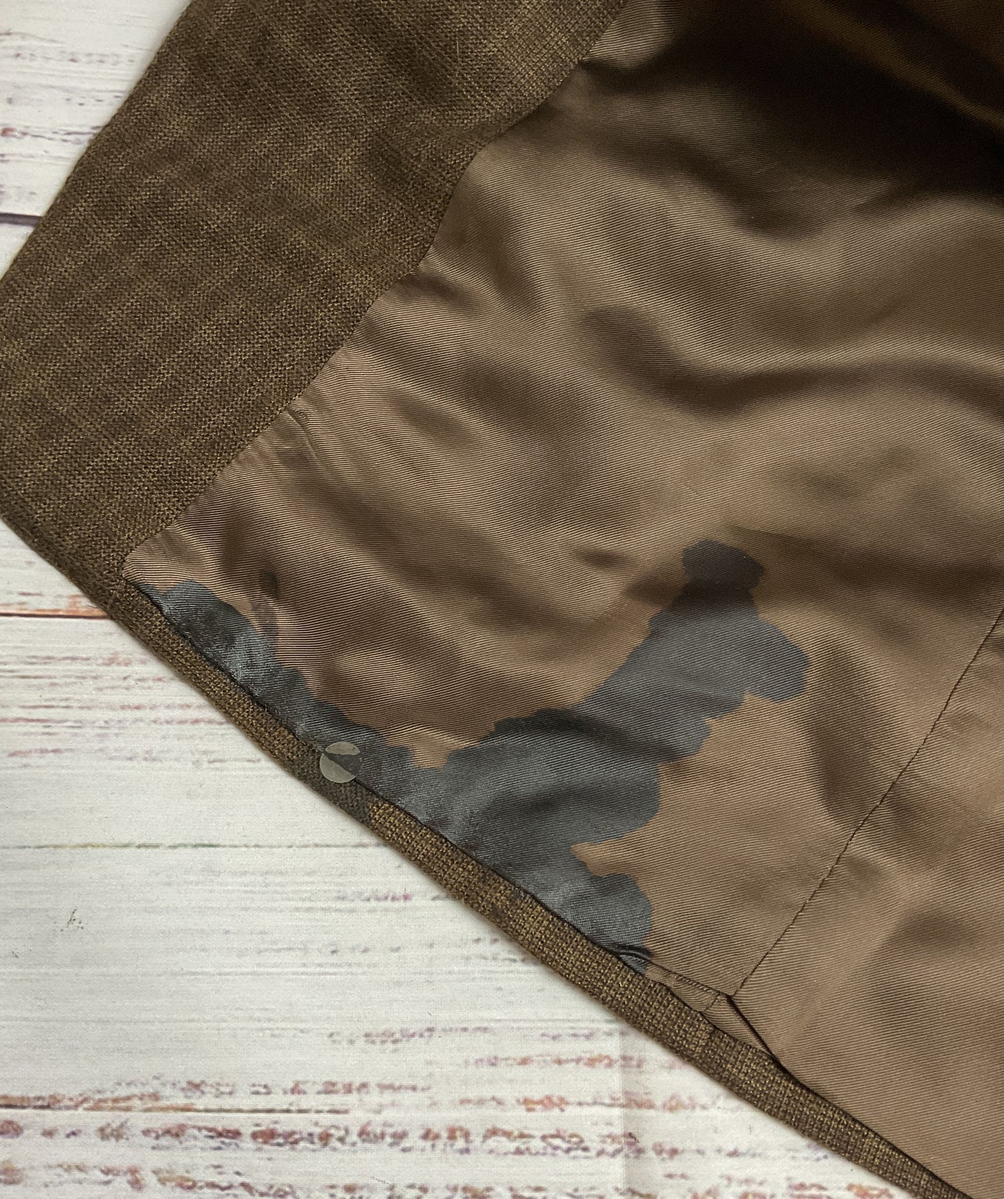 Ermenegildo Zegna Brown Cashmere 3 Button Blazer Padded Shoulder Men's - Size 52