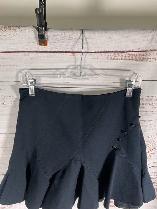 Derek Lam 10 Crosby Skirt Women's Navy Blue Godet Ruffle Mini Chic Preppy Size 2