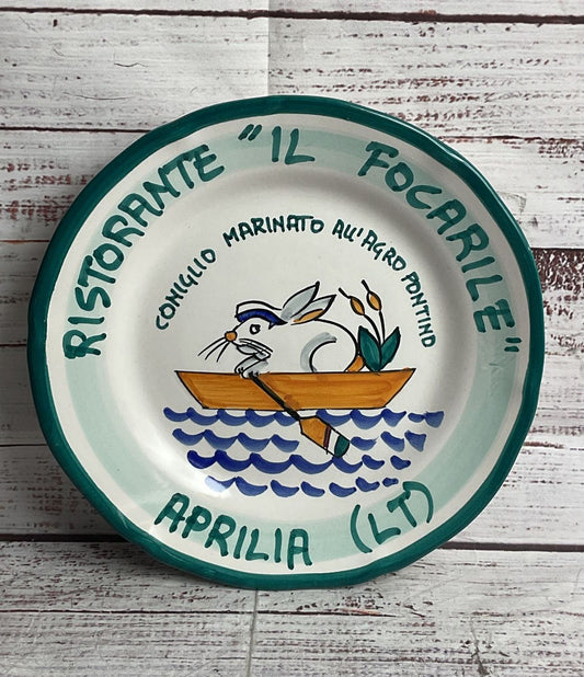 Buon Ricordo Ristorante Il Focarile 9" Salad Plate Multicolor