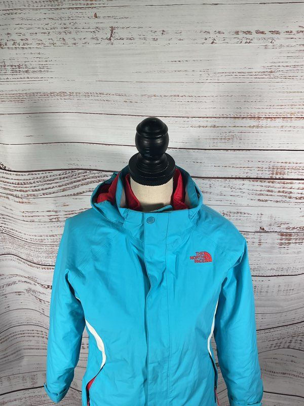 The North Face Blue Tri-Climate Jacket HyVent Hooded Parka Girls 14/16 Large