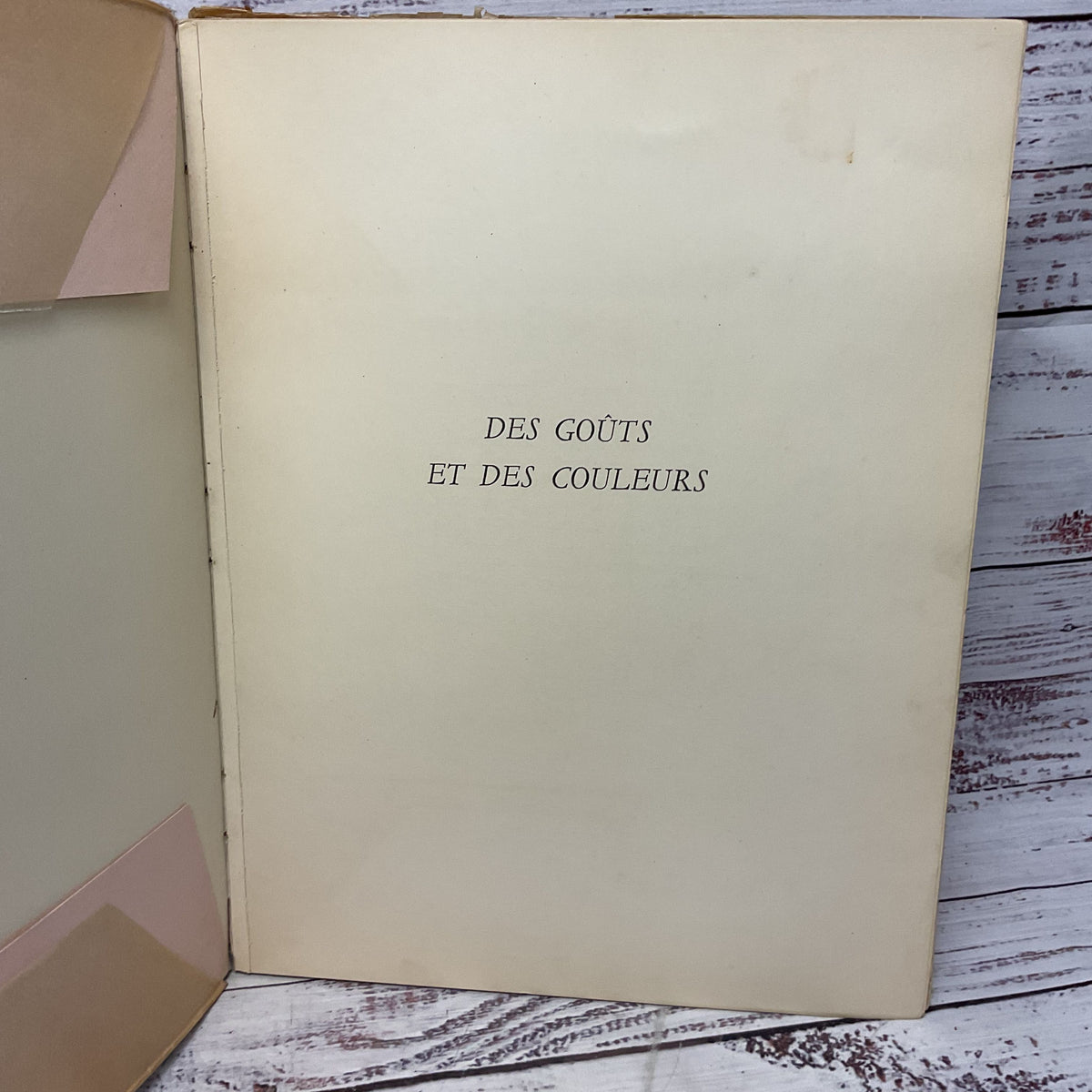 Des Goûts Et Des Couleurs Sacha Guitry 1945 France Dignimont Limited ED 980