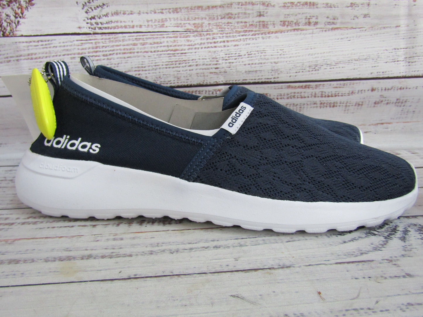 Adidas Cloudfoam Lite Racer Women's Navy Blue Slip-On Shoes Size 9.5 AC8476