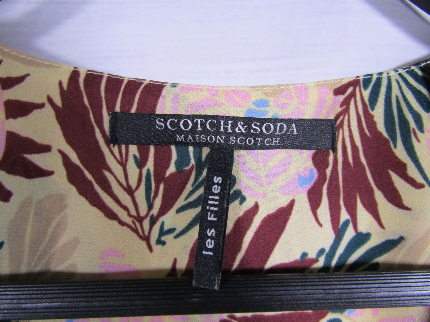 Scotch & Soda Women's Floral Print Open Front Blouse Size 4