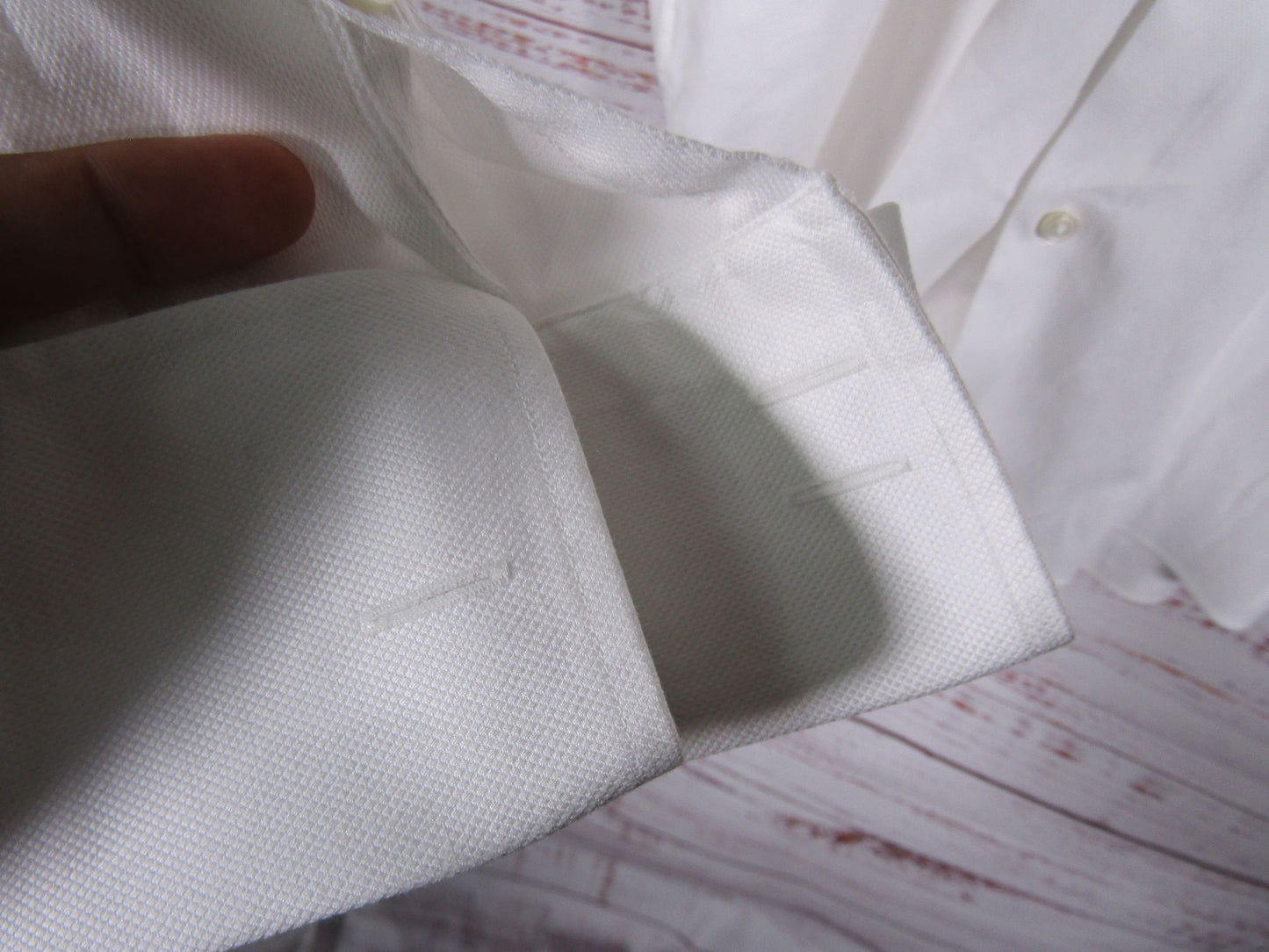 Hugo Boss Lawrence Men's White Long Sleeve French Cuff Shirt Size 16.5