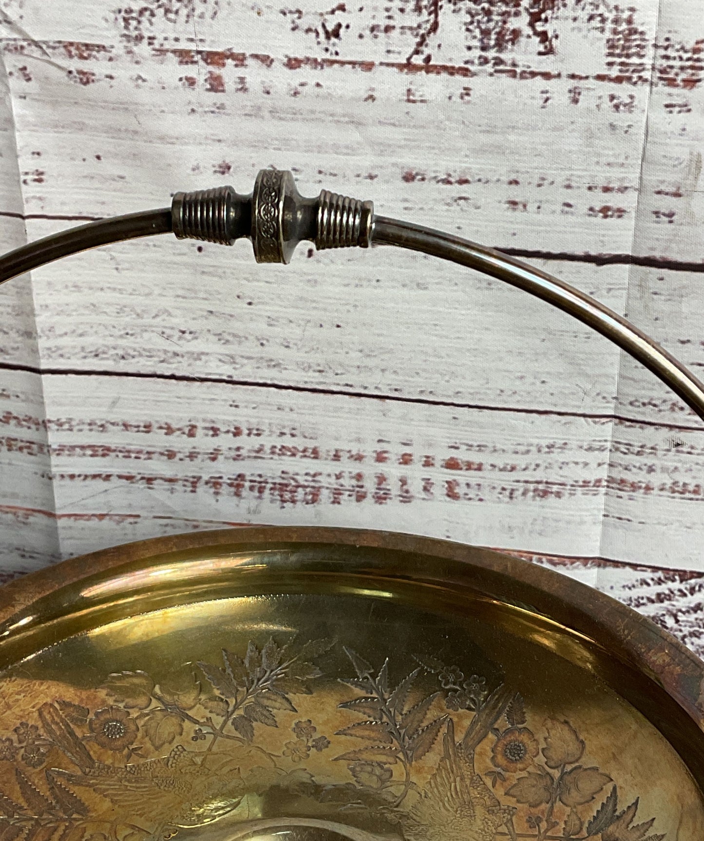 Simpson Hall Miller & Co Vintage Bride Basket Trecle Plate Silver Plated
