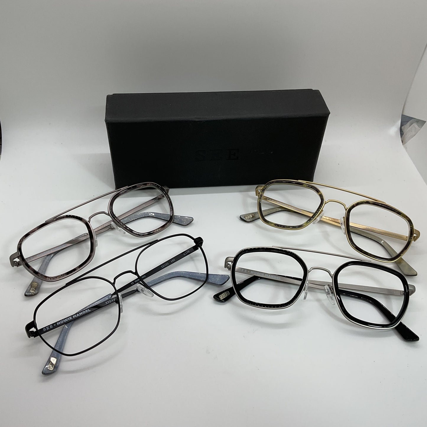 Set of 4 SEE X HOWIE MANDEL "Steve" Eyeglasses 52[ ]21 145 (FRAMES ONLY)